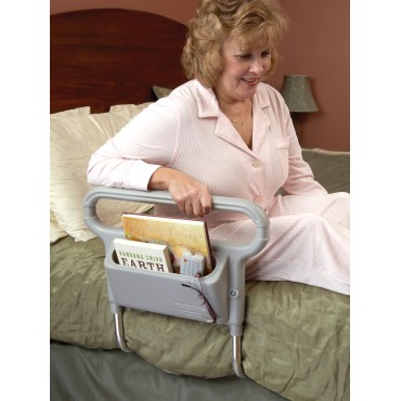 Barra unilateral para cama com bolso porta objetos